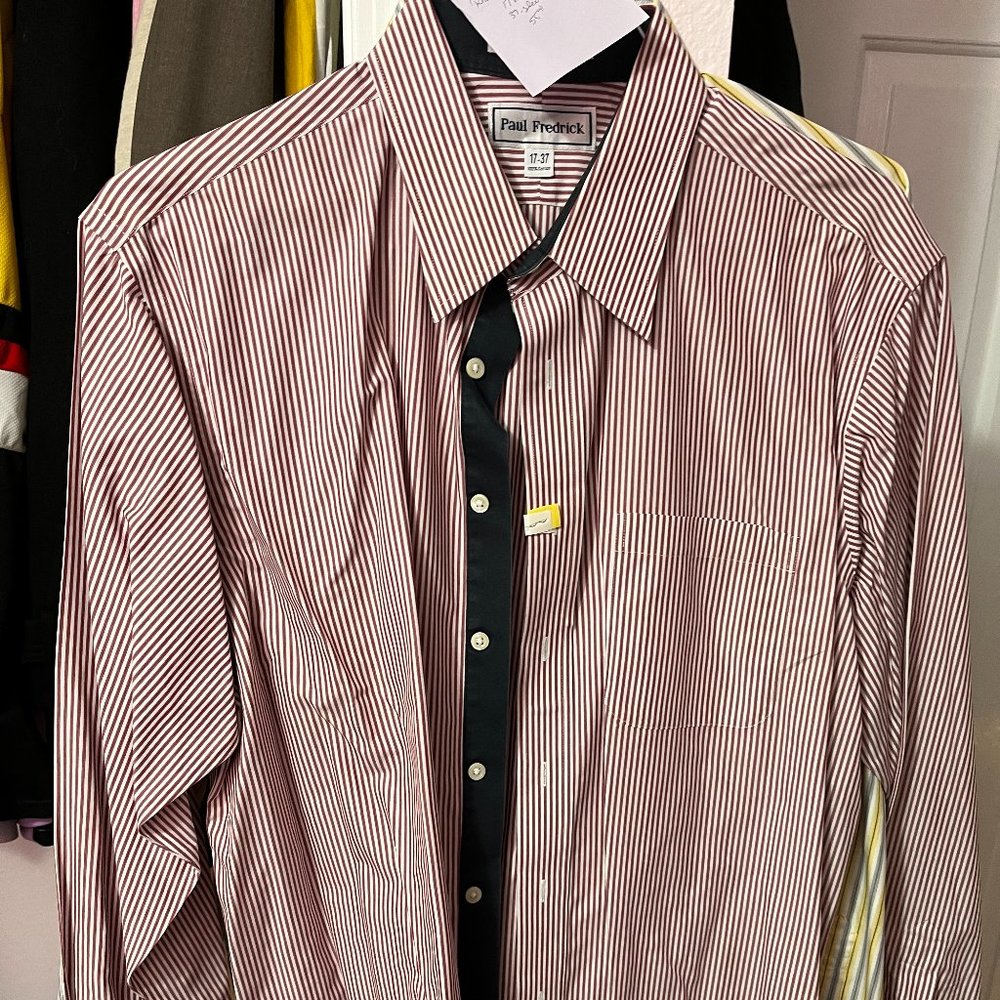 Men's Paul Fredrick Long Sleeve Dress Shirt